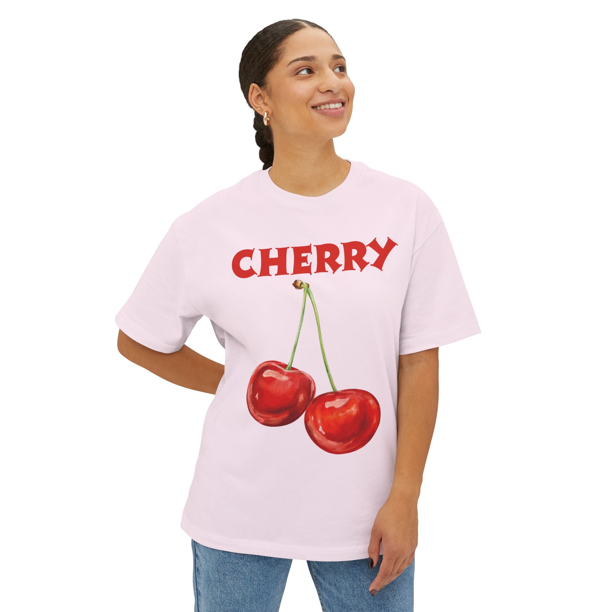 Oversized Boxy Cherry Shirt