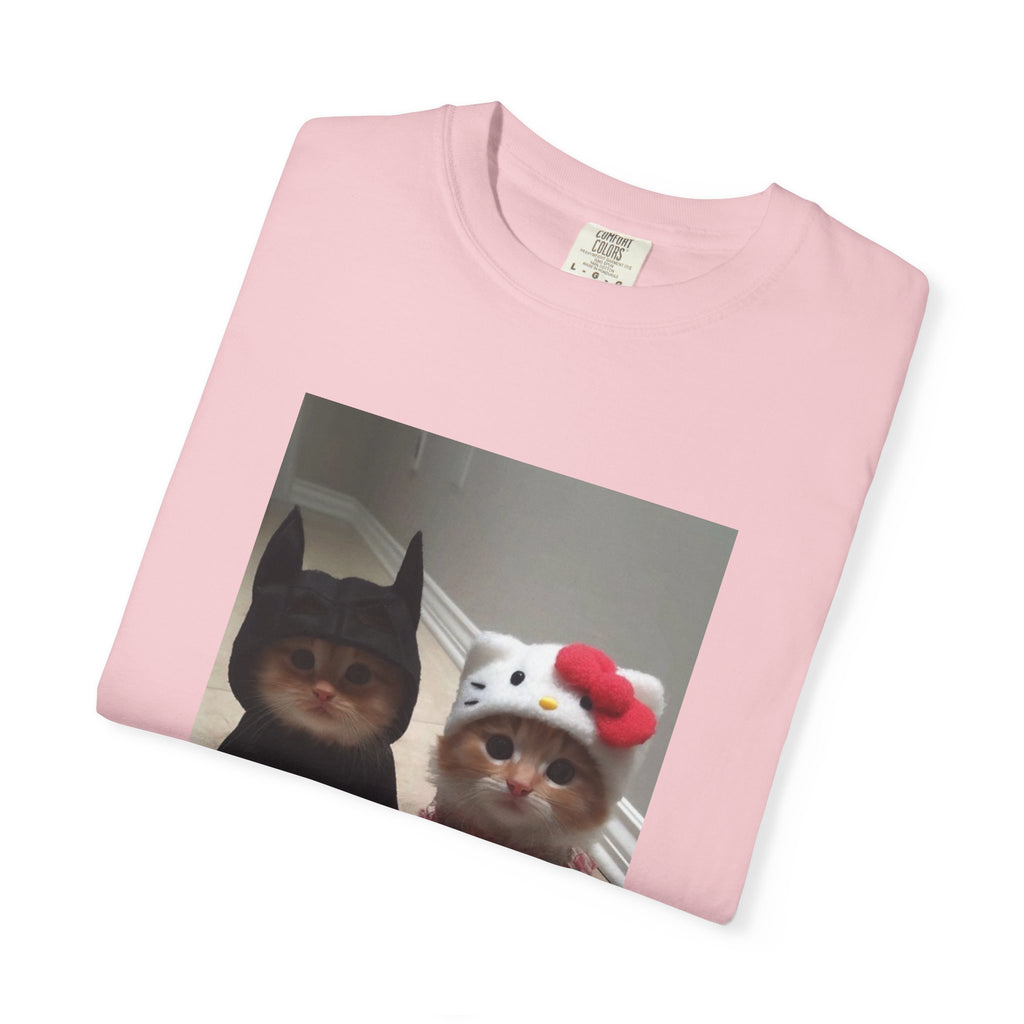 Batman Cat and Hello Kitty Cat T-shirt