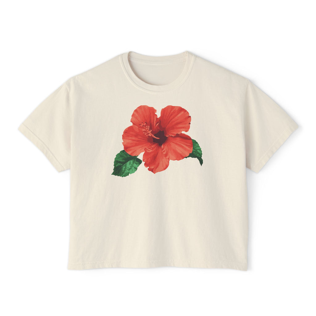 Hot Hibiscus Women's Boxy Tee