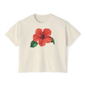 Hot Hibiscus Women's Boxy Tee