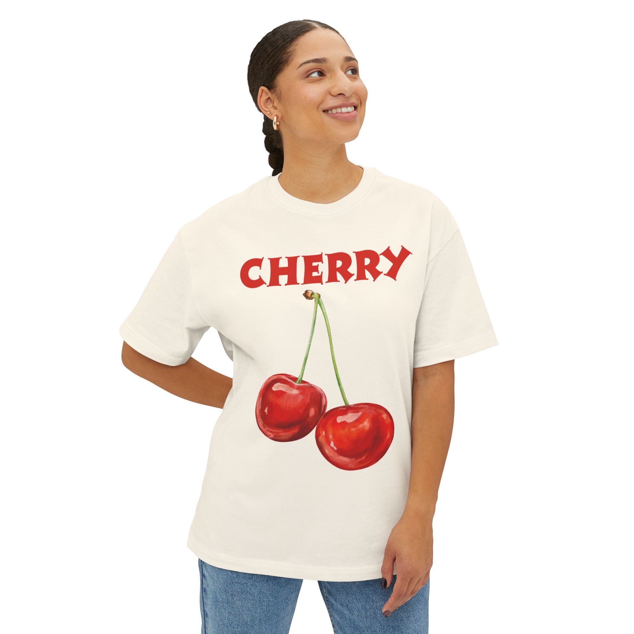 Oversized Boxy Cherry Shirt