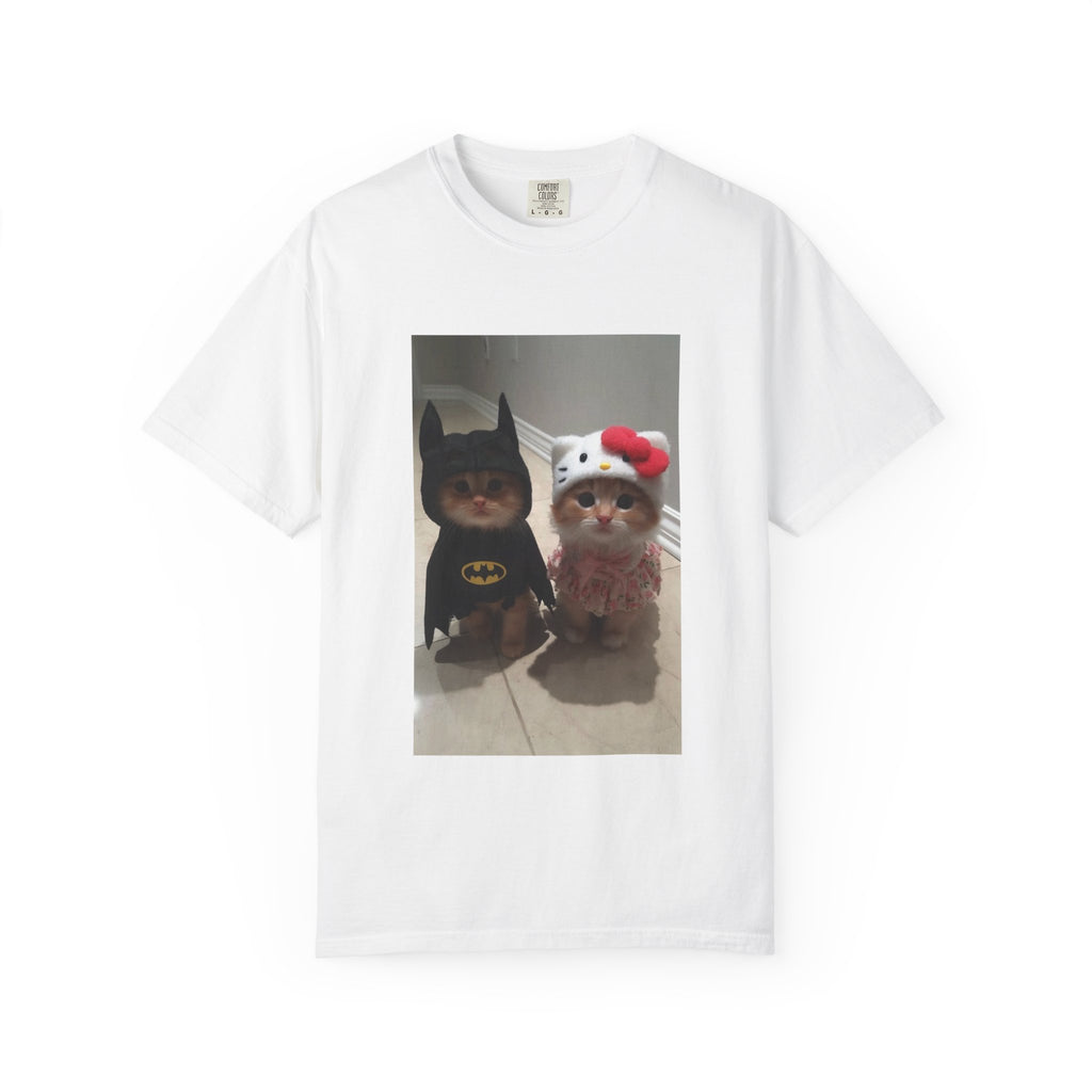 Batman Cat and Hello Kitty Cat T-shirt
