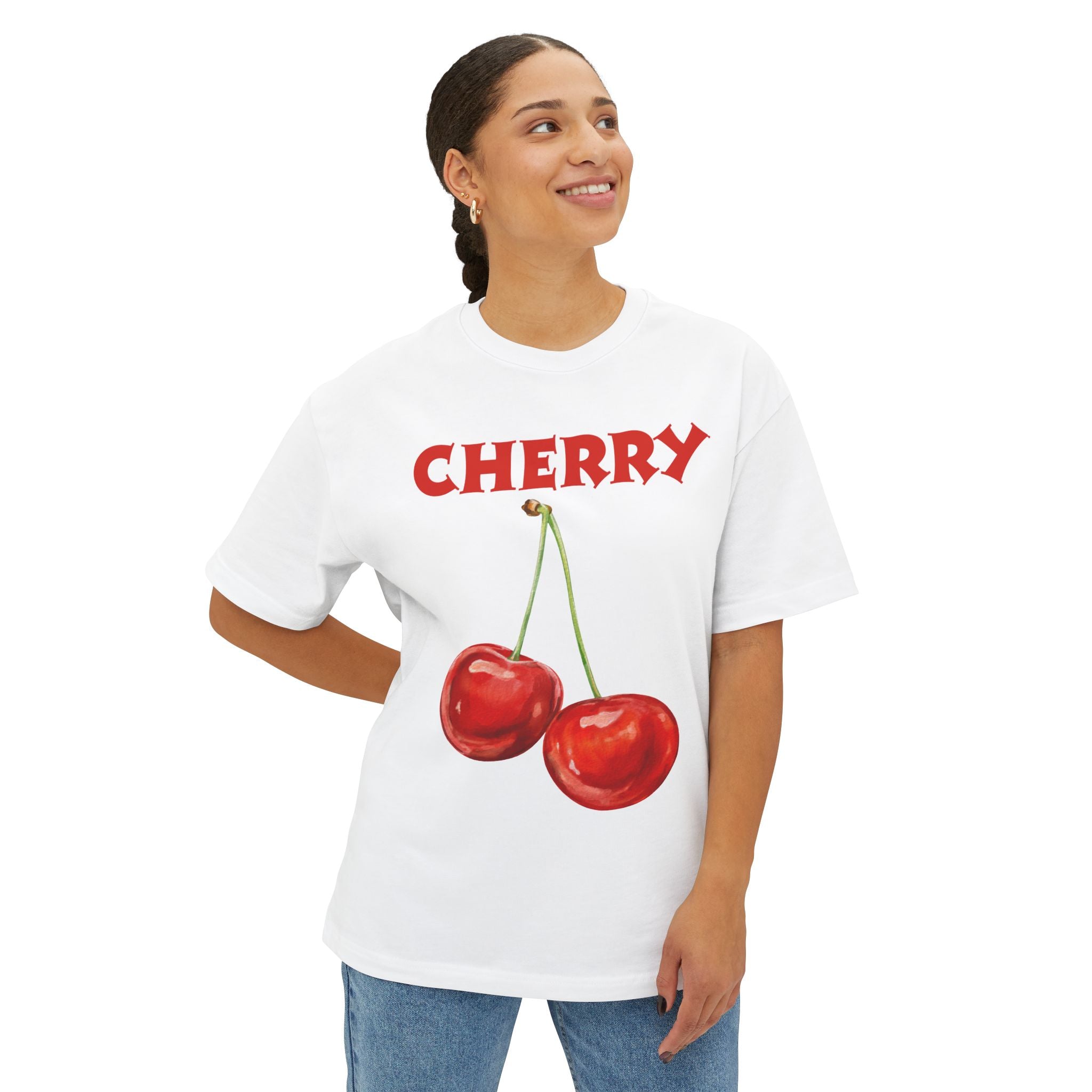 Oversized Boxy Cherry Shirt