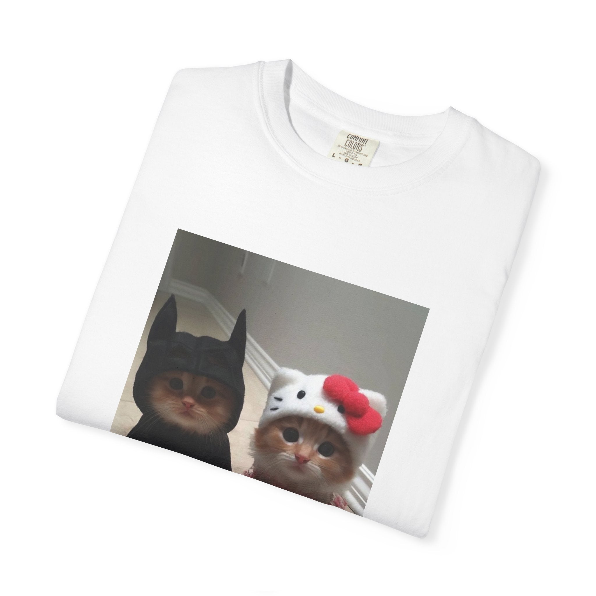 Batman Cat and Hello Kitty Cat T-shirt
