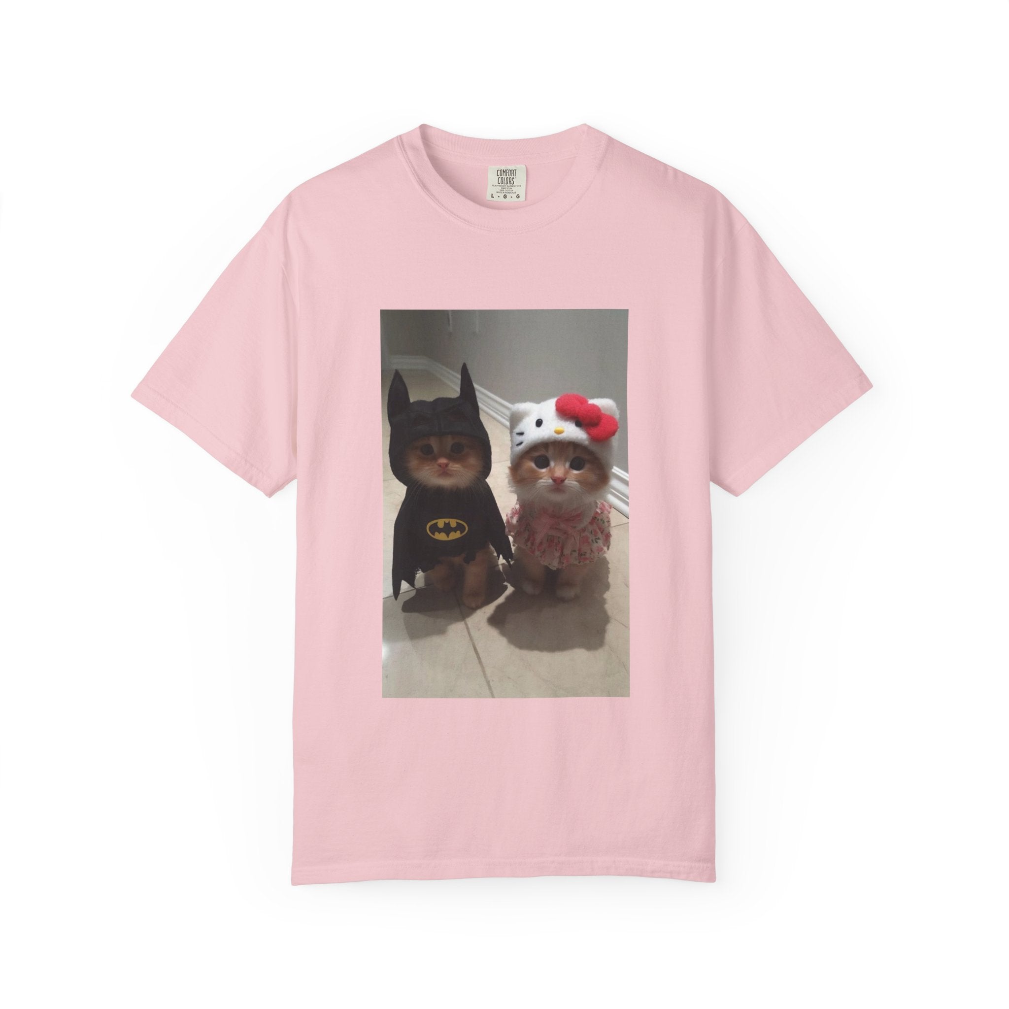 Batman Cat and Hello Kitty Cat T-shirt